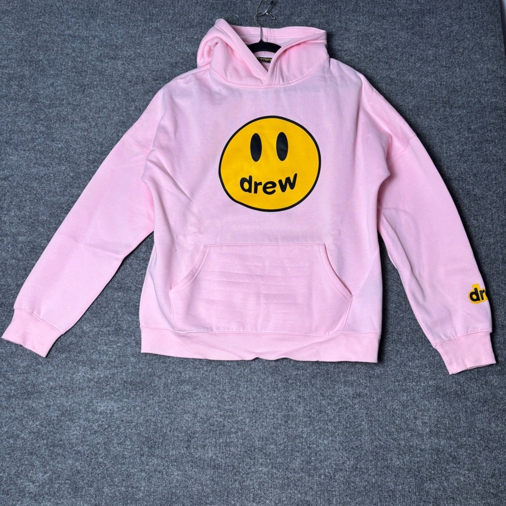 Drew House Justin Bieber Womens M Pink Rose Mascot Streetwear Pullover Hoodie